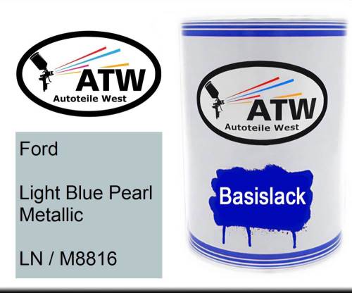 Ford, Light Blue Pearl Metallic, LN / M8816: 500ml Lackdose, von ATW Autoteile West.